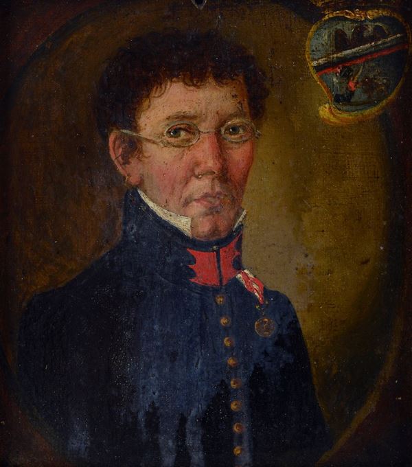 Anonimo, XIX sec. - Portrait of a Napoleonic officer