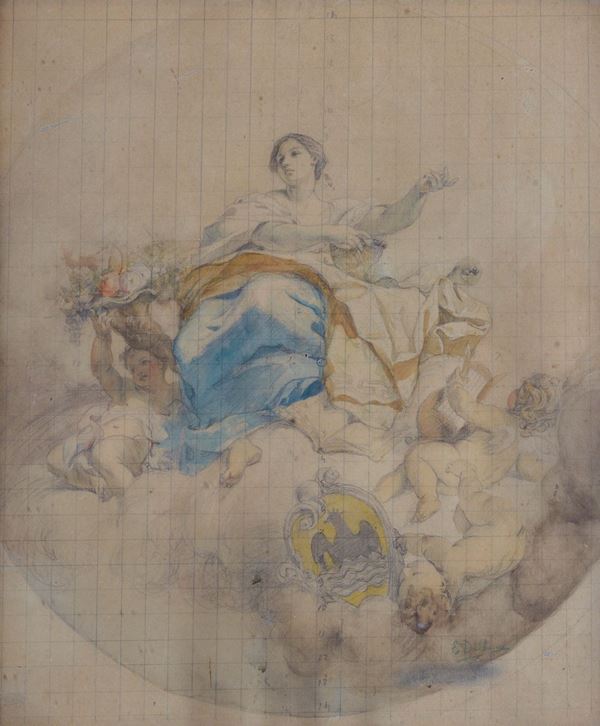 Edoardo Dalbono - Progetto per affresco