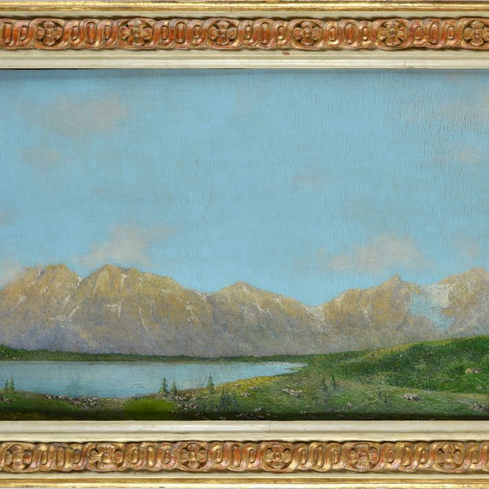 Emilio Longoni - Paesaggio Lacustre