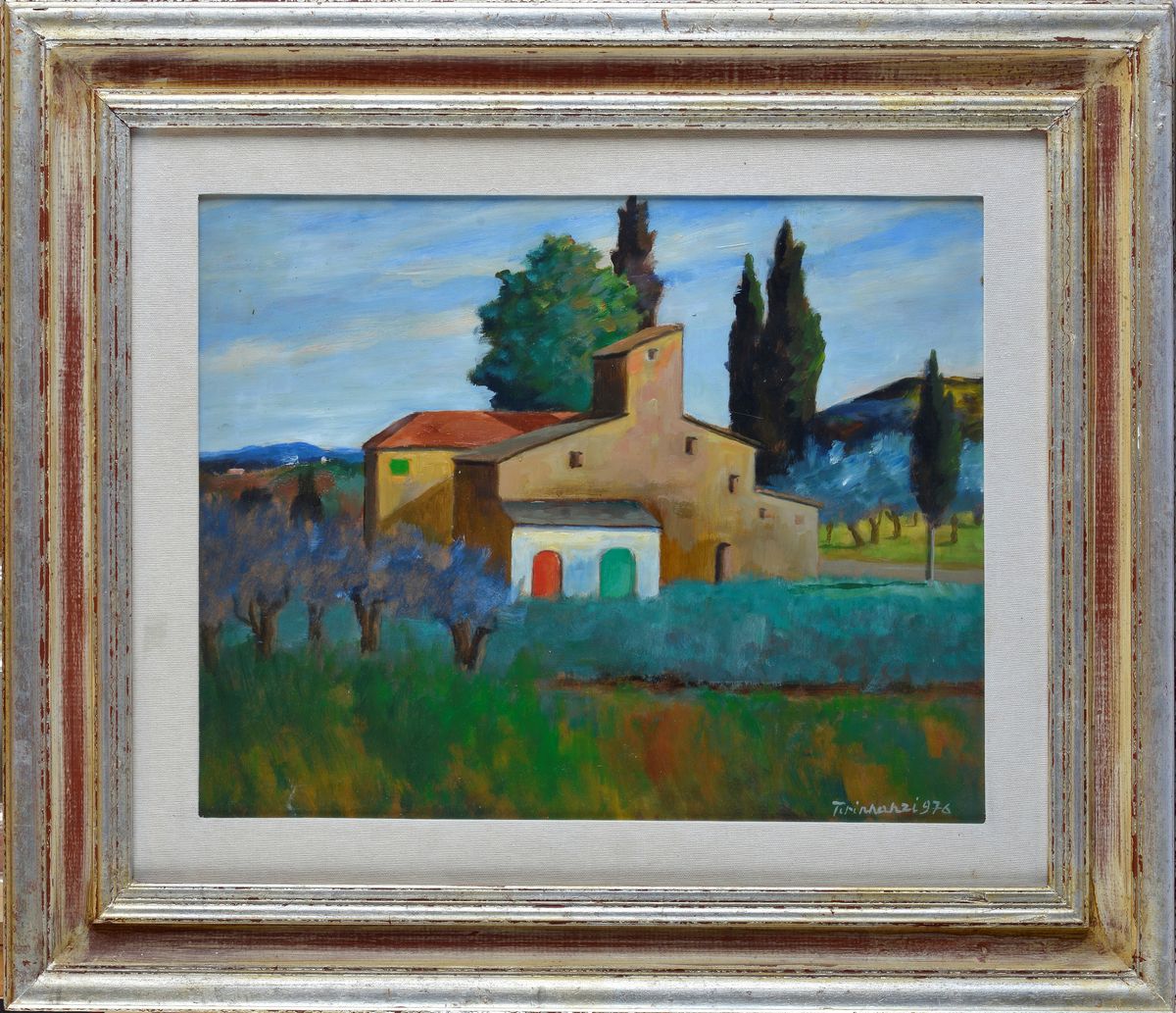 Nino Tirinnanzi - Paesaggio con Pieve