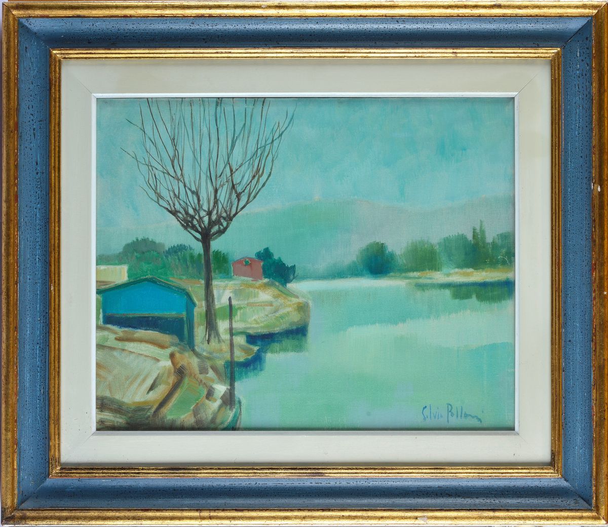Silvio Polloni - Paesaggio con Fiume
