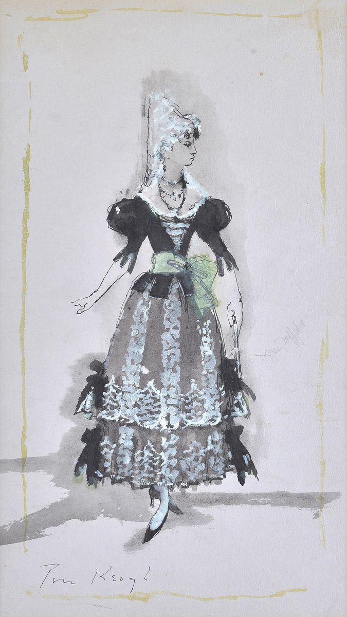 Tom Keogh - Ragazza con Ventaglio