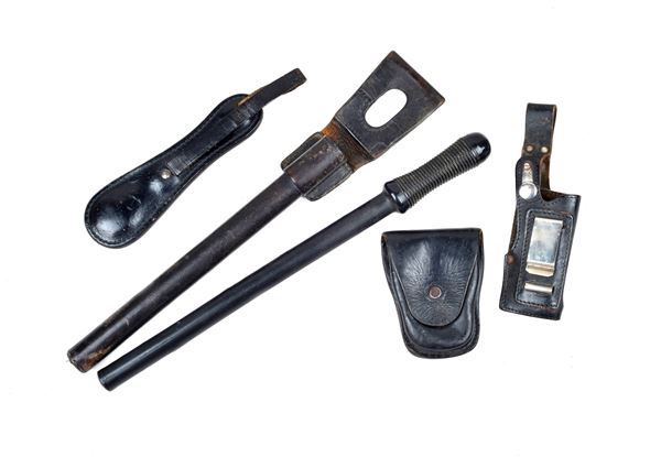 Lot of baton and police accessories