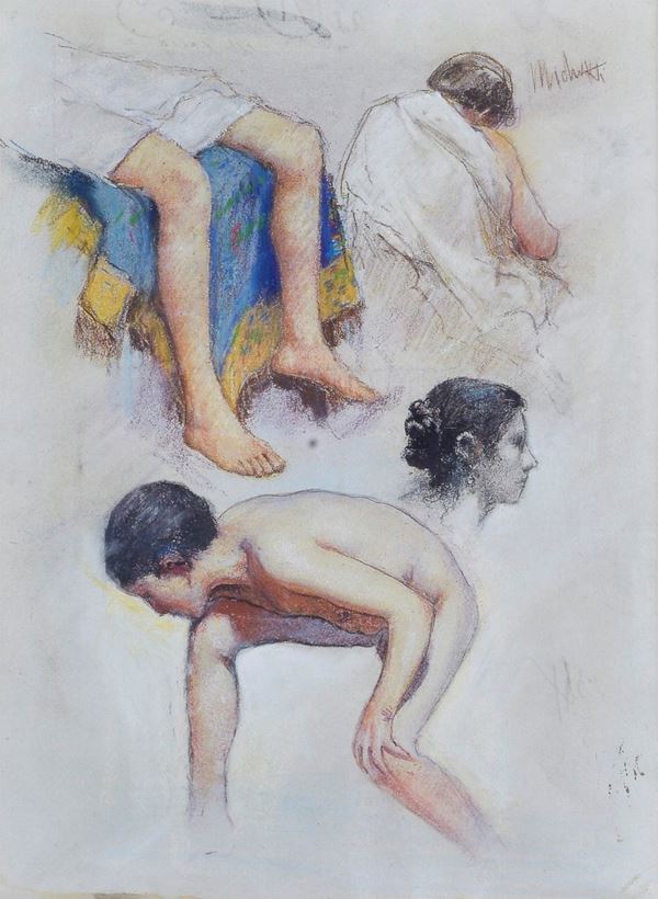 Francesco Paolo Michetti - Study for figures