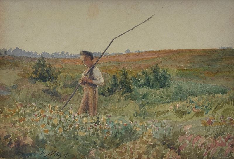 Giuseppe De Nittis - Contadino nei Campi