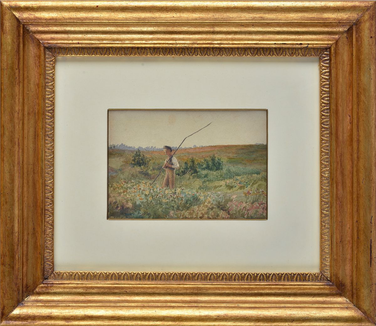 Giuseppe De Nittis - Contadino nei Campi
