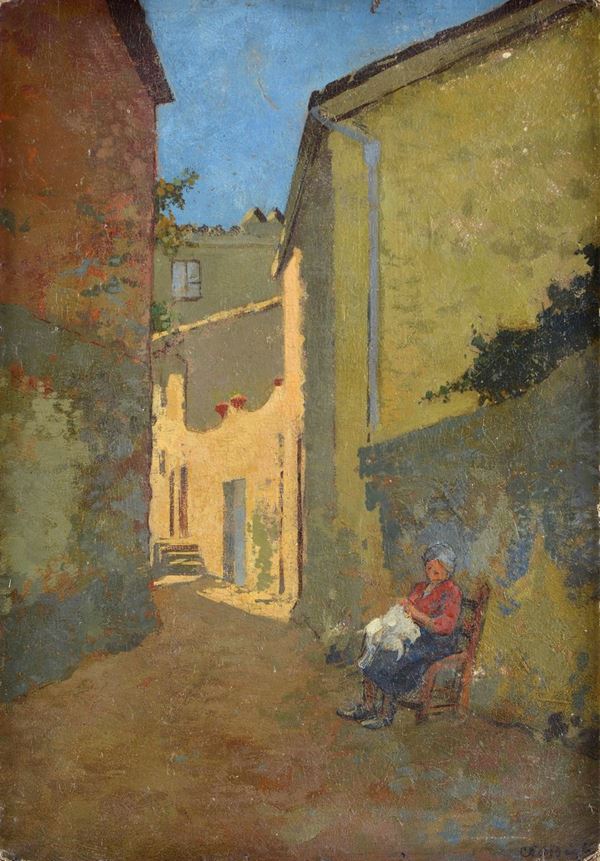 Carlo Passigli - Woman sewing