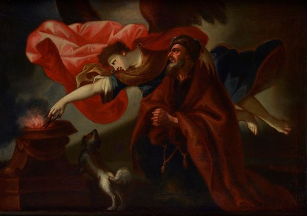 Scuola Europea, XVIII sec. - The sacrifice of Gideon