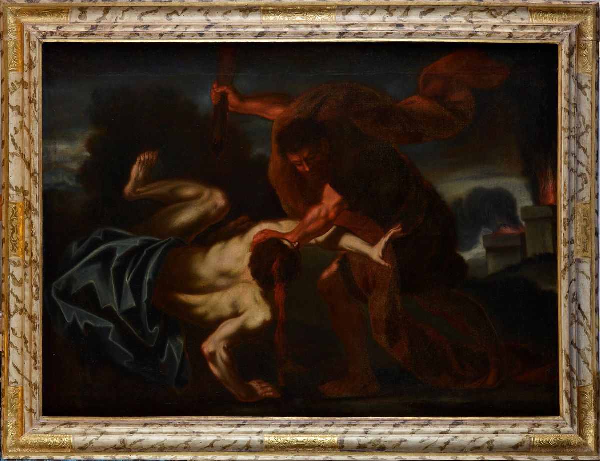 Scuola Europea, XVIII Sec. - Caino e Abele