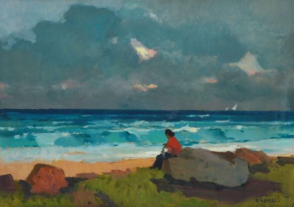 Renato Natali - Donna sul lungomare