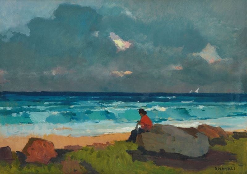 Renato Natali - Donna sul Lungomare