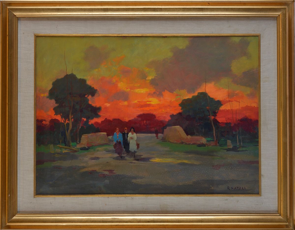 Renato Natali - Paesaggio al Tramonto