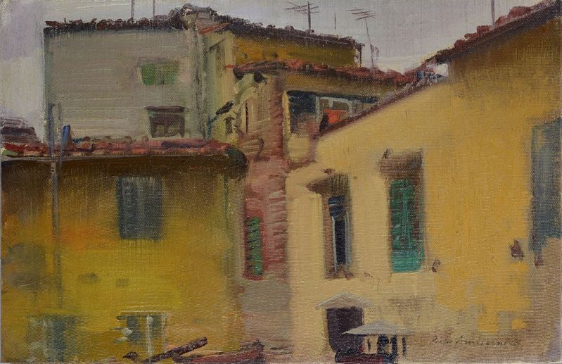 Pietro Annigoni - Case dallo Studio