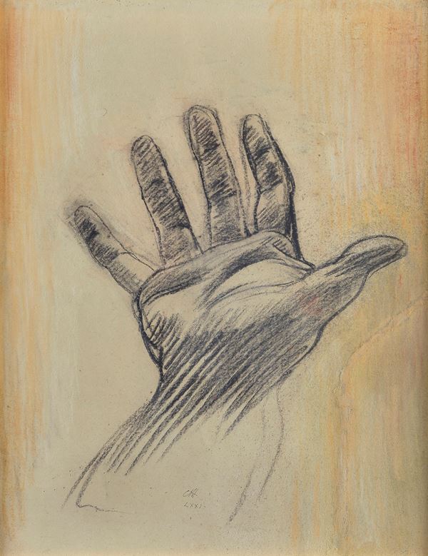 Pietro Annigoni - Study of the hand of the Prophet Isaiah (for the fresco in San Michele Arcangelo in Ponte Buggianese)