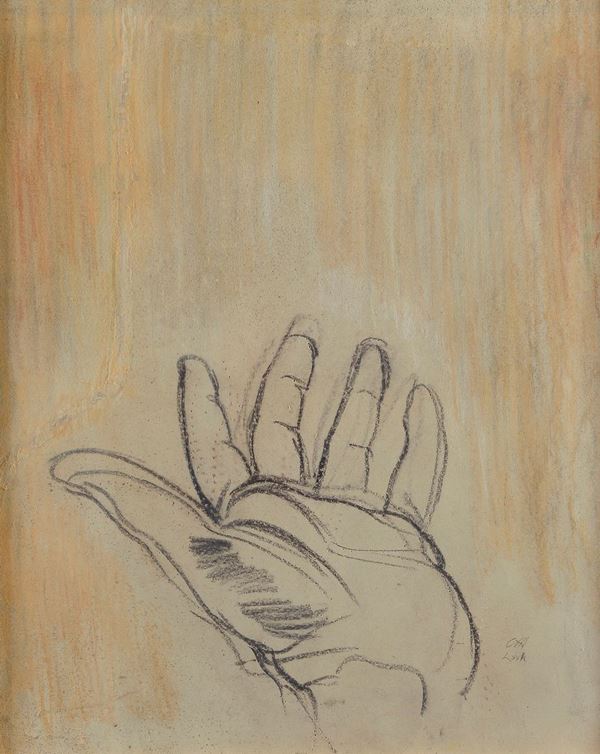 Pietro Annigoni - Study of the hand of the Prophet Isaiah (for the fresco in San Michele Arcangelo in Ponte Buggianese)