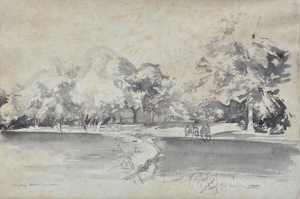 Pietro Annigoni - Nymphenburg Park, Munich