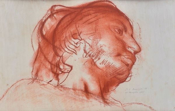 Pietro Annigoni - Studio di volto