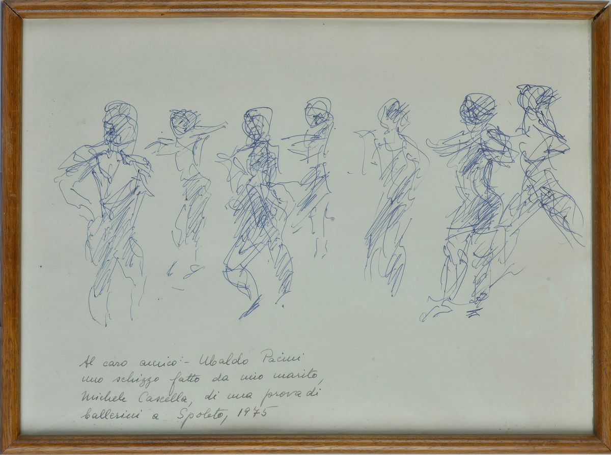 Michele Cascella - Schizzo per Ballerini