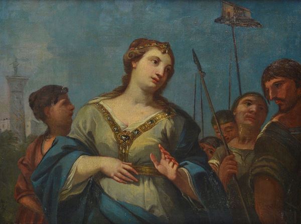 Scuola Veneta, fine XVII sec. - Santa Barbara