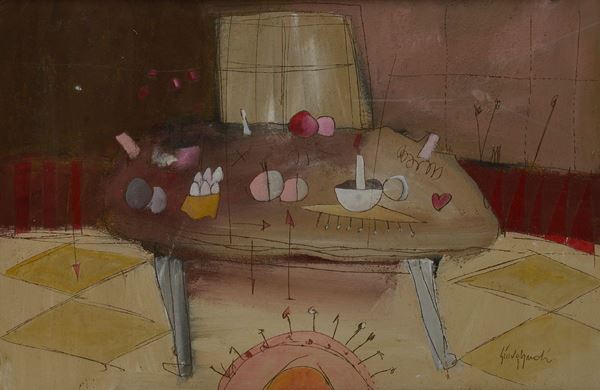 Luca Giovagnoli - Interior with table