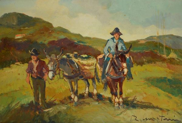 Renzo Martini - Contadini in maremma
