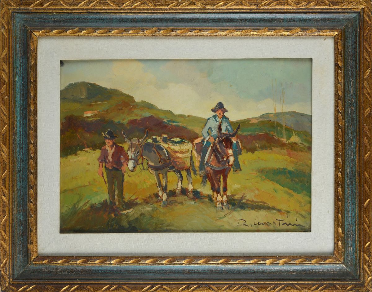 Renzo Martini - Contadini in Maremma