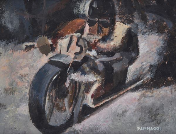 Ivo Pannaggi - Motociclista