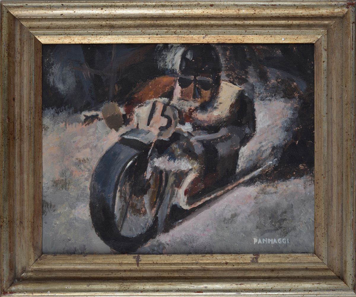 Ivo Pannaggi - Motociclista