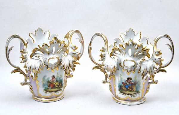 Coppia di vasi  - Asta ARREDI ED OPERE PROVENIENTI DA UNA DIMORA LIVORNESE - Galleria Pananti Casa d'Aste