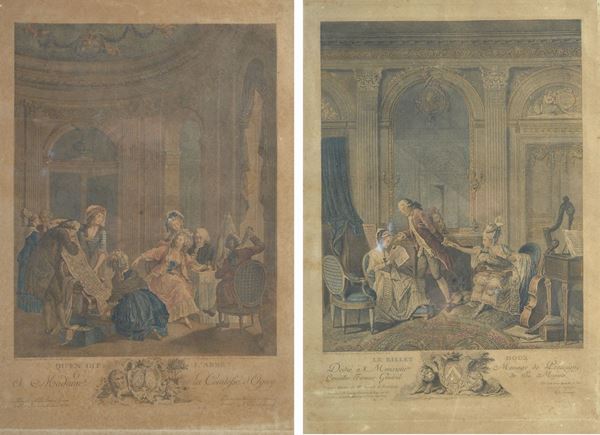 Lot consisting of two prints