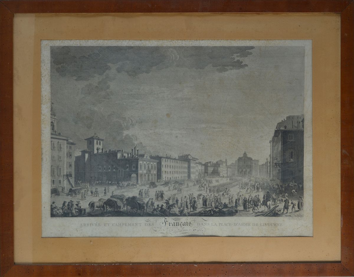 Arrivée Et Campement Des Francais Dans la Place - D'arme - De Livourne