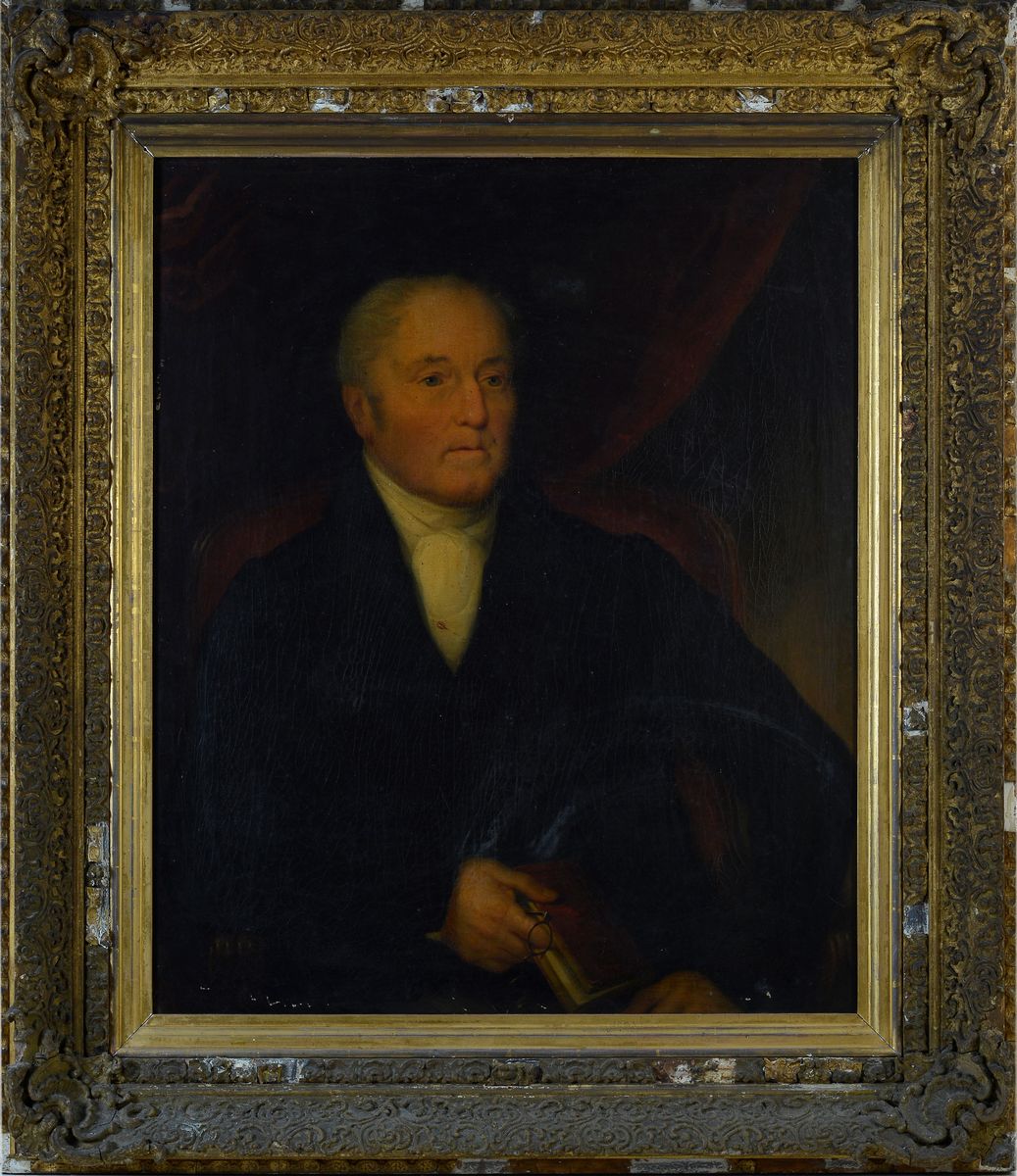 Scuola Inglese, XIX Sec. - Ritratto di Gentiluomo