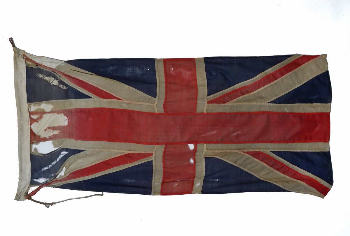 Antica Bandiera inglese - Asta ARREDI ED OPERE PROVENIENTI DA UNA DIMORA  LIVORNESE - Galleria Pananti Casa d