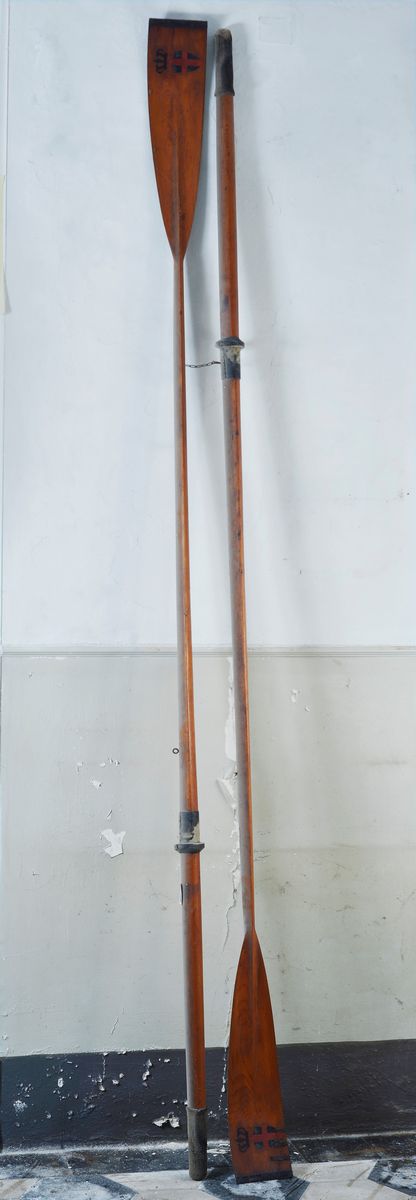 Coppia di Remi con Stemma Sabaudo, Fine XIX Sec.