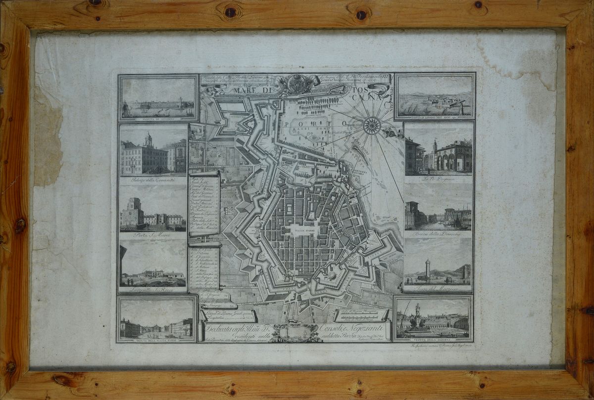 Pianta della Città e Porto di Livorno