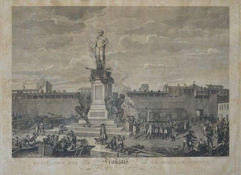 Evaquation Par Les Francais De la Place De Livourne