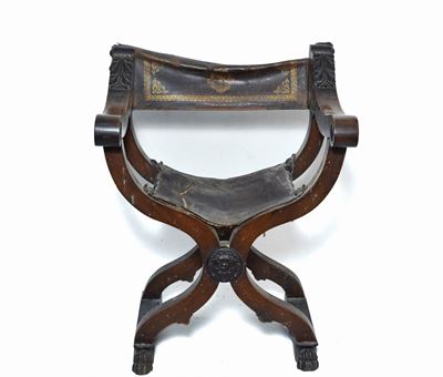 Lotto Composto da Tre Poltrone Savonarola