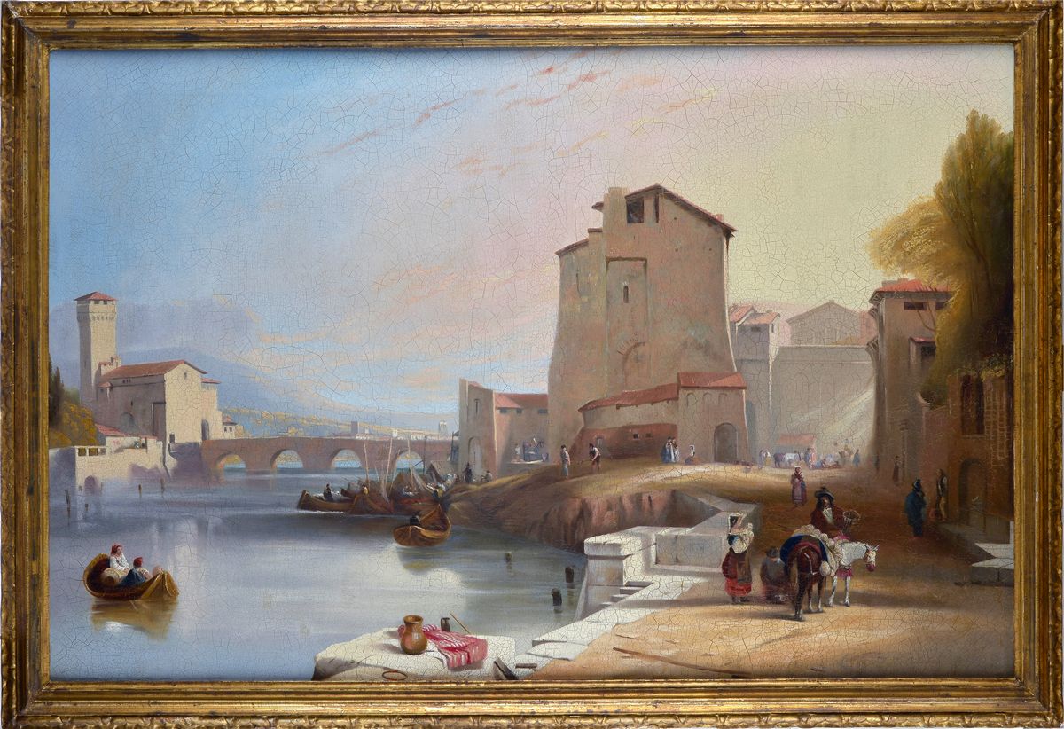 Scuola Romana, XIX Sec. - Isola Tiberina