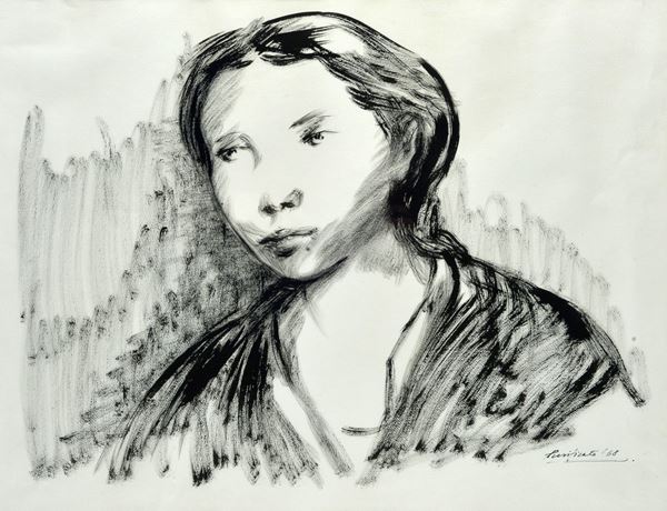 Domenico Purificato - Ritratto di ragazza