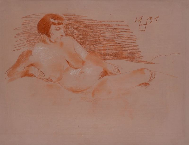 Otto DIX - Donna sul Divano