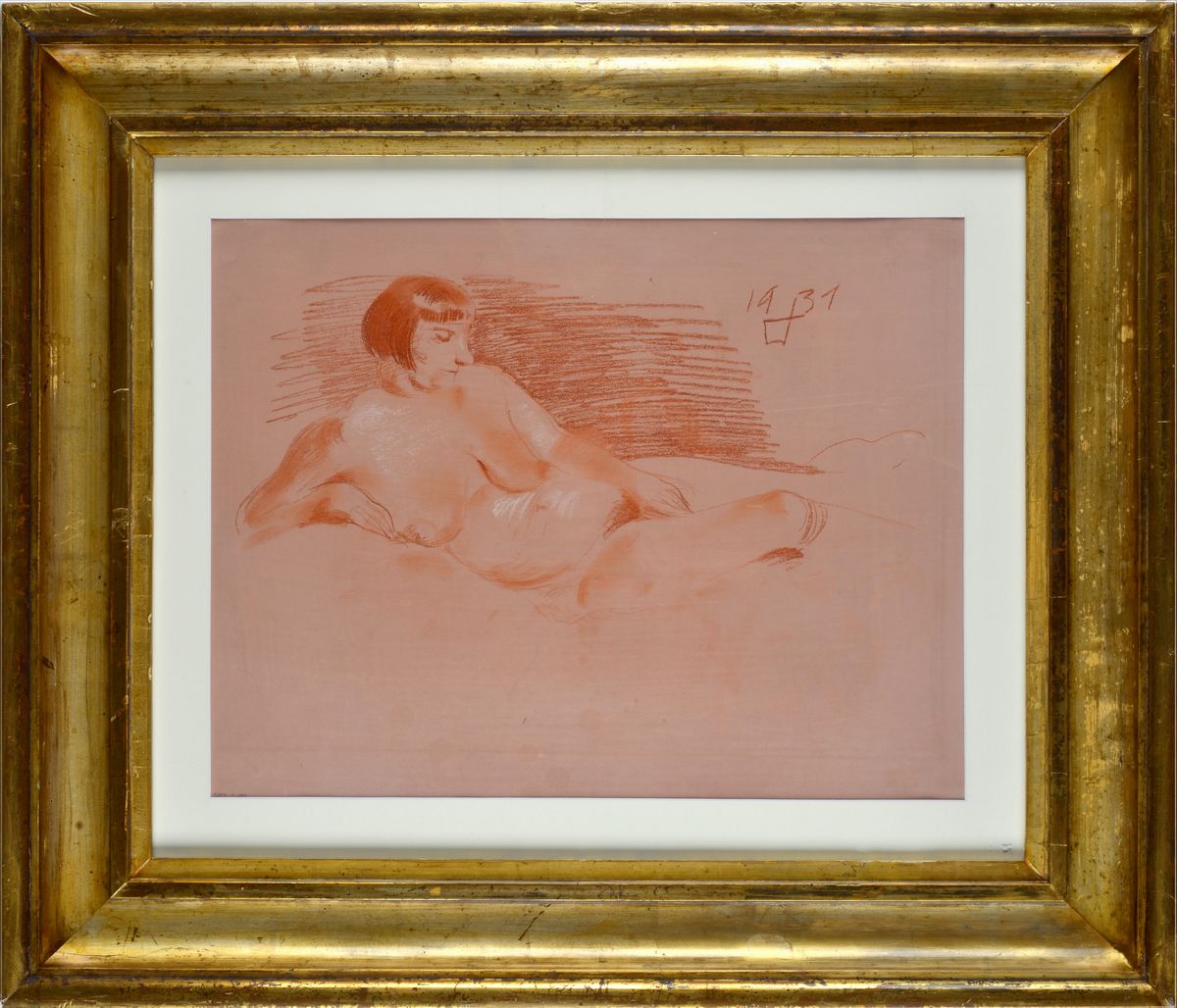 Otto DIX - Donna sul Divano