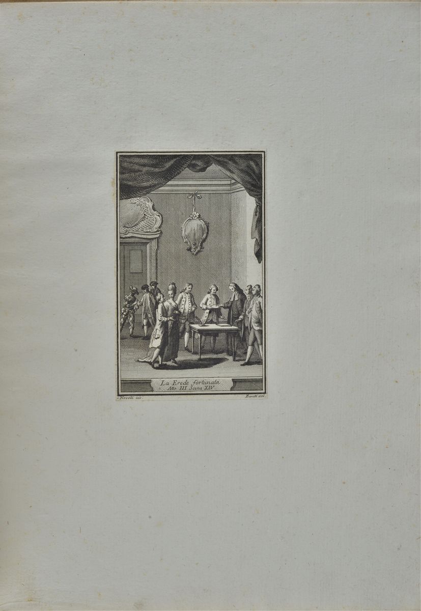 Raccolta di Dodici Incisioni Tratte da Commedie di Carlo Goldoni, 1761
