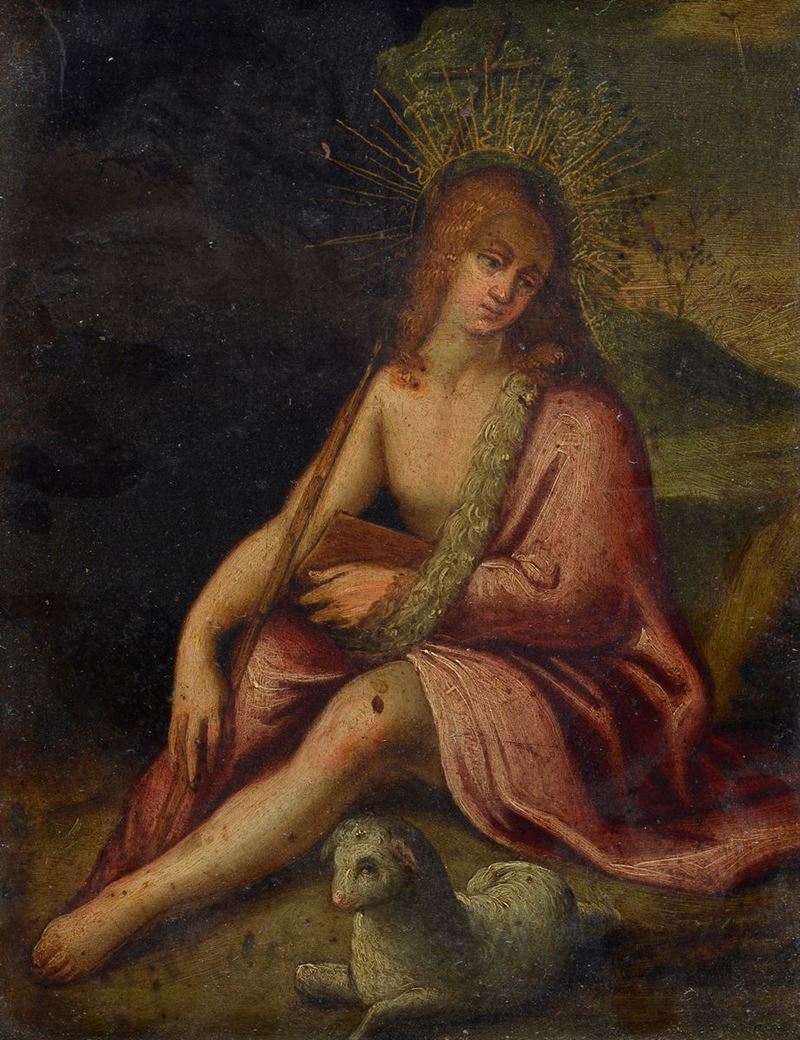 Scuola Fiamminga, XVI Sec. - San Giovanni Battista