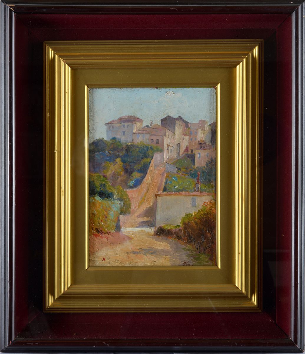Filadelfo Simi - Paesaggio con Case