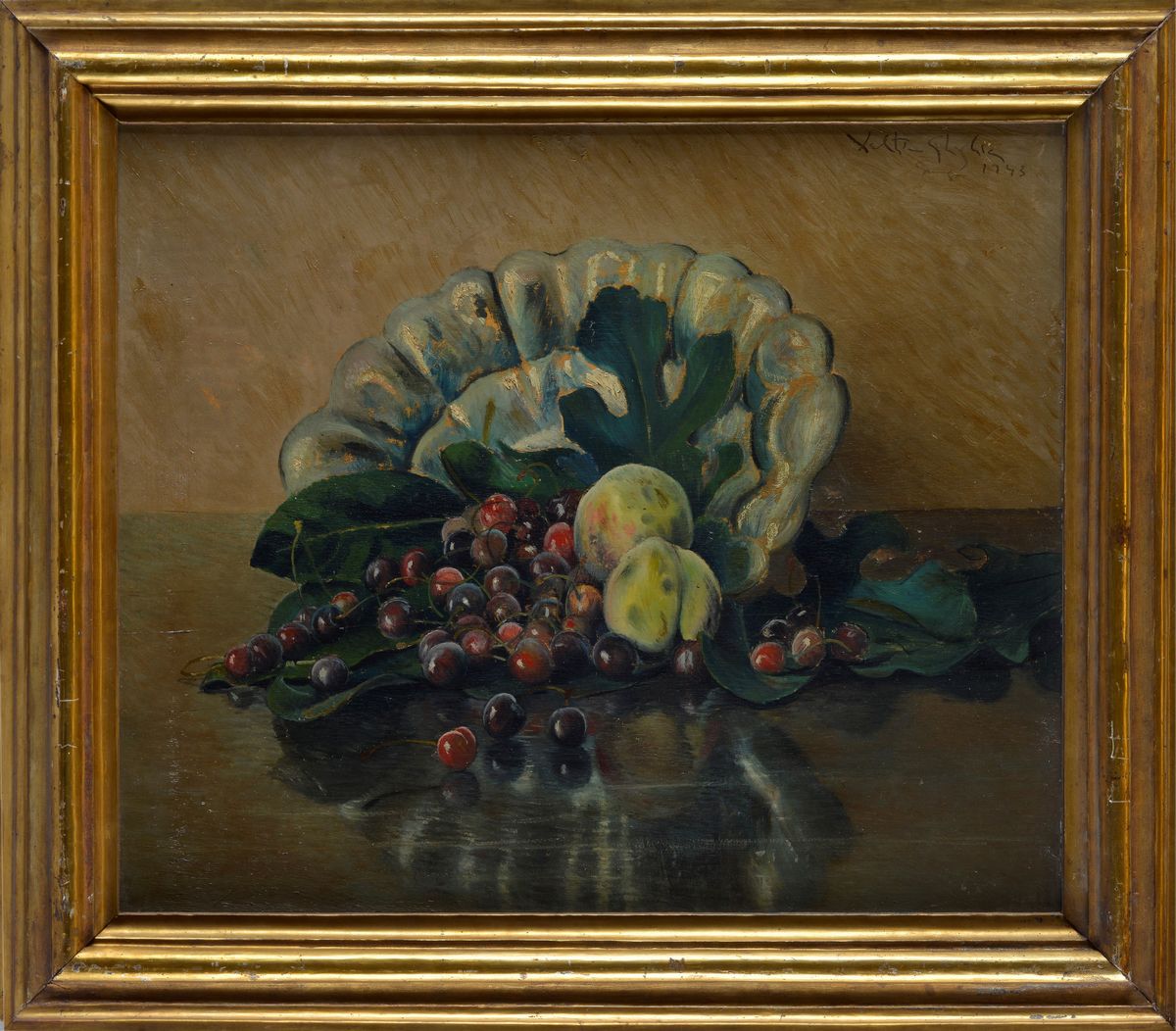 Valentino Ghiglia - Natura Morta con Frutta