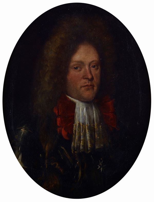 Anonimo, XVIII sec. - Ritratto di Cavaliere di Malta in armatura