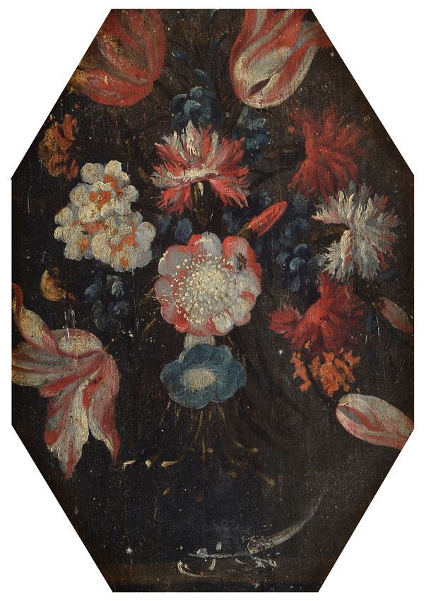 Anonimo, XVII sec. - Vase with flowers