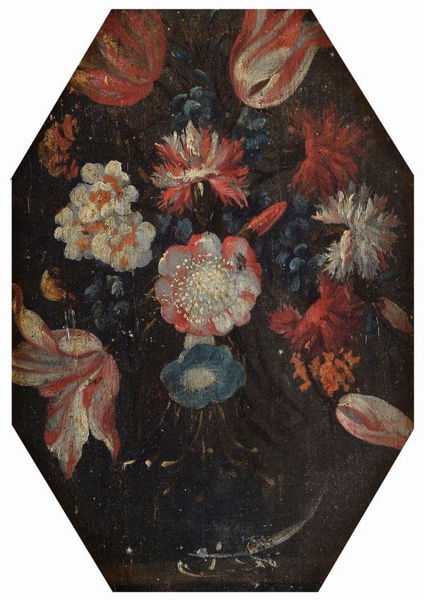 Anonimo, XVII sec. - Vase with flowers
