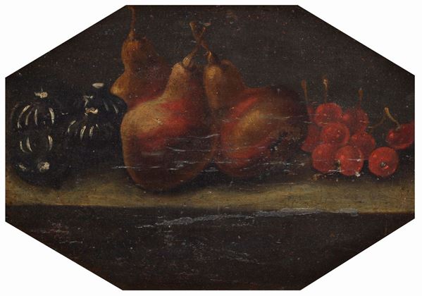 Anonimo, XVII sec. - Still life with fruit