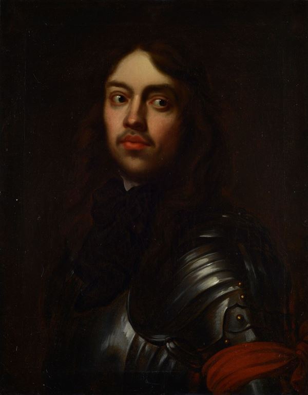 Anonimo, XVII sec. - Portrait of a gentleman in armor